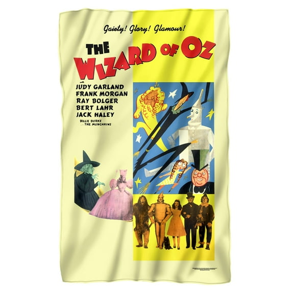 The Wizard of Oz Poster Fleece Blanket 36' x 58'