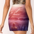 thumbnail image 6 of The Space Between Dreams And Reality Women's skirt Aesthetic skirts New Fashion Short Skirts Whales Endangered Dreams Reality, 6 of 7
