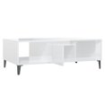 thumbnail image 5 of vidaXL Coffee Table High Gloss White 103.5x60x35 cm Engineered Wood, 5 of 5