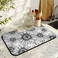 thumbnail image 3 of Washable Rubber Sunflower Cute Floral Dish Drying Mats for Kitchen Counter Home Large Coffee Bar Pad Accessories and Decor for Utensils Stemware 19.5''x12'', 3 of 7