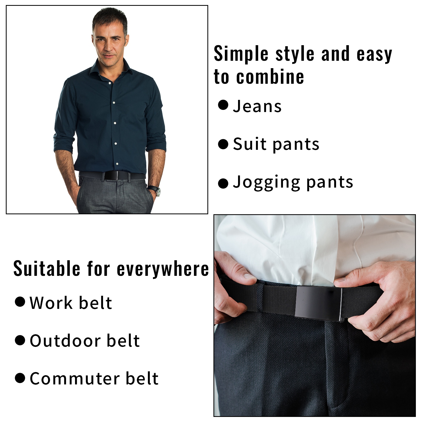 Armscye 3-Pack Men's Canvas Web Belts photo 7