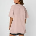 thumbnail image 2 of Timegard Womens Tops Short Sleeve Crewneck Loose Comfy Basic Tee Casual Drop Shoulder Oversized Top, 2 of 6