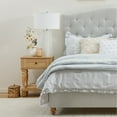 thumbnail image 3 of My Texas House Anna Diamond Tufted Upholstered Platform Bed, King, Gray, 3 of 13