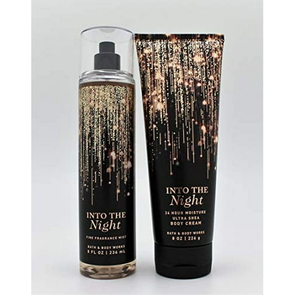 Bath  Body Works - Into the Night - Fine Fragrance Mist and Ultra Shea Body Cream - Full Size (Packaging Varies)