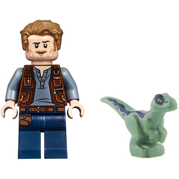 Lego Jurassic World Fallen Kingdom Owen Grady And Baby Blue From Set Walmart Com