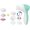 Green, variant on BYXAS Facial Cleansing Brush Silicone Face Scrubber: 7 in 1 FBS-D Electric Exfoliating Rotating Massage Device Waterproof Deep Cleaning Exfoliation Spa Machine - Electronic Skin Care Wash(Green)