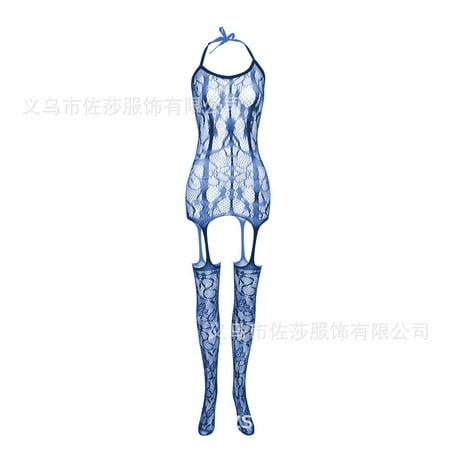 Generic Sexy Lingerie Uniform Elegant Jacquard Jumpsuit Open Crotch Body Stocking Stockings New W287