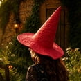 thumbnail image 3 of IAJDKMEK Halloween Tall Witch Hat for Costume Party, Wizard Hat Accessory, Witch Hat for Halloween Costumes, 3 of 3