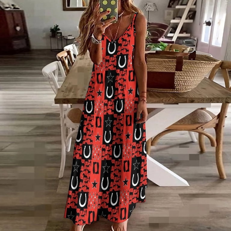 casual a line dress for women Casual Halter Neck A-Line Dress Sleeveless Belted Swing Pleated Cocktail Party Beach Mini Dresses Wine Red / S