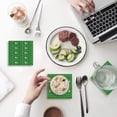 thumbnail image 1 of RYLABLUE Merry Christmas Set of 6 Coaster for Drinks, Absorbent Ceramic Stone Coasters Cup Mat with Cork Base for Home Kitchen Room Coffee Table Bar Decor, 1 of 4