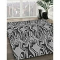 thumbnail image 3 of Ahgly Company Machine Washable Indoor Rectangle Transitional Gray Cloud Gray Area Rugs, 2' x 3', 3 of 7