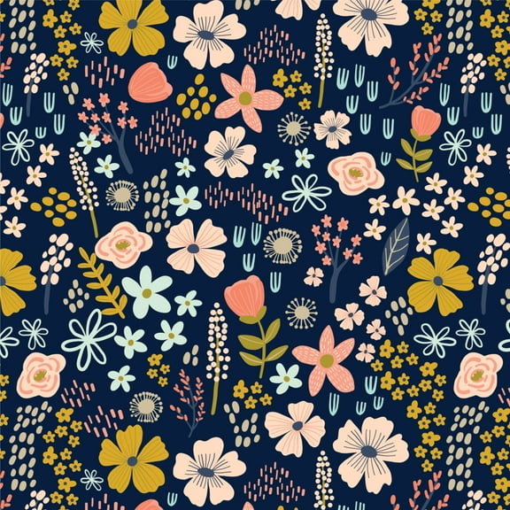 Mimi Flowers Floral Pattern Premium Roll Gift Wrap Wrapping Paper