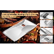 Grease Drip Pan Fits for Nexgrill Spare Parts, Adjustable with Drip Tray Suitable Compatible with Kenmore BHG,Dyna Glo&Charbroil
