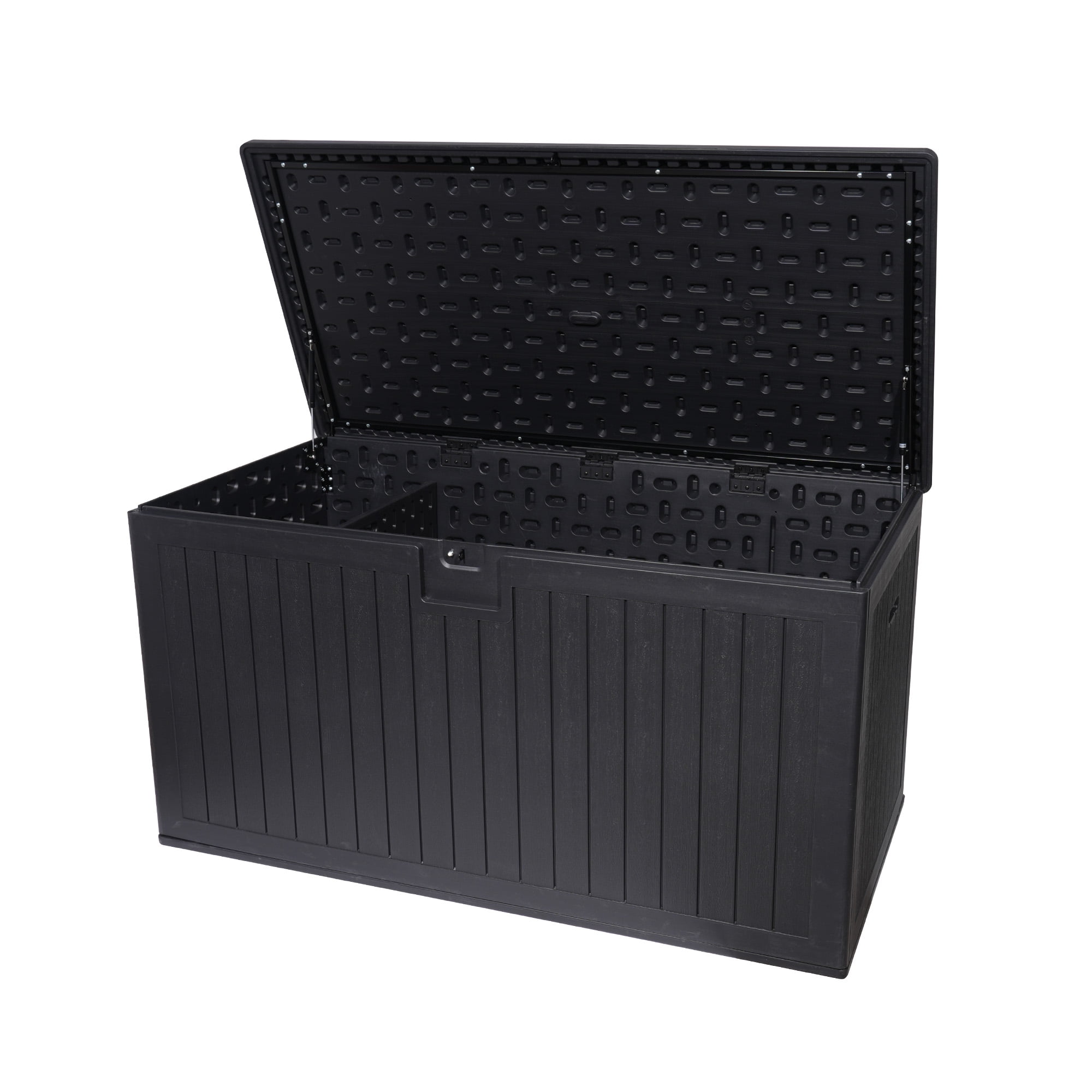 Outdoor Deck Box, 260 Gallon Resin Waterproof Large Storage Box for Patio Furniture Cushions Pool Garden Accessories, Black