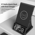 thumbnail image 3 of Réveil Radio BT 10W à Recharge Sans Fil Haut-Parleur Affichage LED Stéréo Qualité Sound Double Réveil avec Fonction Répétition, 3 of 8