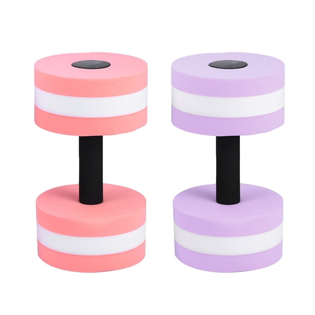 2 mancuernas flotantes de EVA para aeróbic acuático, natación, yoga acuático, equipo de fitness duradero para hombres y mujeres (color aleatorio)