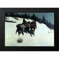 thumbnail image 2 of Remington, Frederic 18x14 Black Modern Framed Museum Art Print Titled - A Reconnaissance, 2 of 5