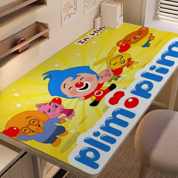 PLIM alfombrilla de escritorio/mesa extra-grande con base antideslizante de cuero y diseño temático; versátil para escritorios de ordenador, mesas de comedor, etc.60*110cm