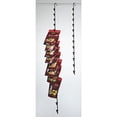 thumbnail image 2 of HUBERT Hanging Potato Chip Rack with 12 Clips, Espresso Metal - 31"L, 2 of 3