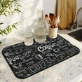 thumbnail image 3 of Coffee Maker Mat, Diatom Mud - Chalkboard Design, Protect Your Countertops From Spills & Stains, 19.5x12in - Perfect for Coffee Bar Station, 3 of 7