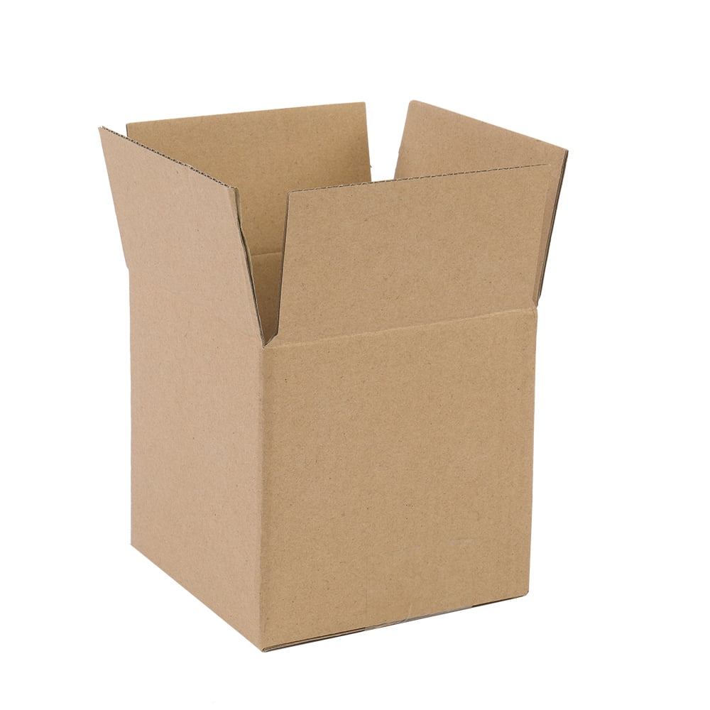 100 Corrugated Paper Boxes Yellow, 4x4x4in/10*10*10cm