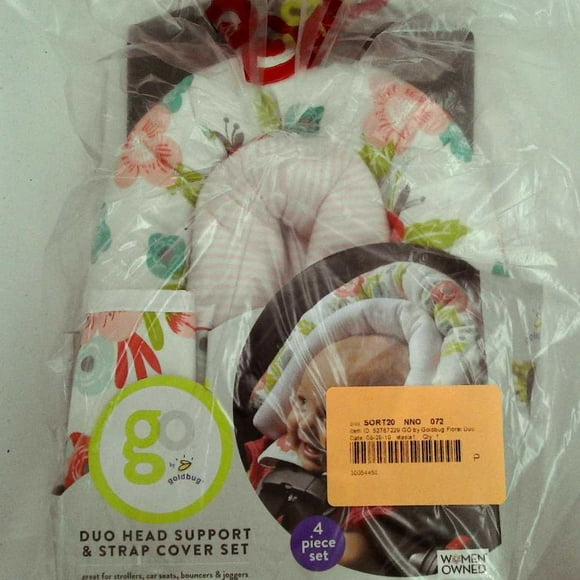 Car seat head support and strap set Clearance