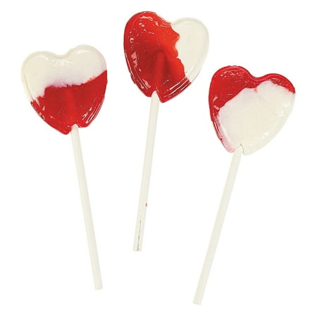 - Fun Express - Strawberry N' Cream Pops for Valentine's Day - Edibles - Sucker & Pop - Suckers & Lollipops - Valentine's Day - 38 Pieces