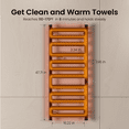 thumbnail image 6 of Wooohoo 12 Bar Wall Mounted Towel Warmer, Electric Heated Towel Rack for Bathroom, 6 of 6