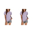 thumbnail image 4 of Qarigey Camiseta de mujer con volantes de Color sólido cuello estética linda blusa suelta fiesta noche Club verano Top niñas ropa Type2 NO2, 4 of 6