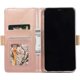 thumbnail image 4 of Funda tipo cartera para iPhone 13 Pro Max para mujer, DMaos de piel sintética con encaje y bonita correa de muñeca con lazo, ideal para iPhone 13 Pro Max 2021 de 6,7 pulgadas - P, 4 of 5