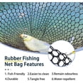 thumbnail image 5 of Telescoping Rubber Fishing Net with Handle 64"/46“ Long Silicone Large Fish Landing Net Kayak/Fishpond/Saltwater Extendable Fishing Gear Accessories, 5 of 7