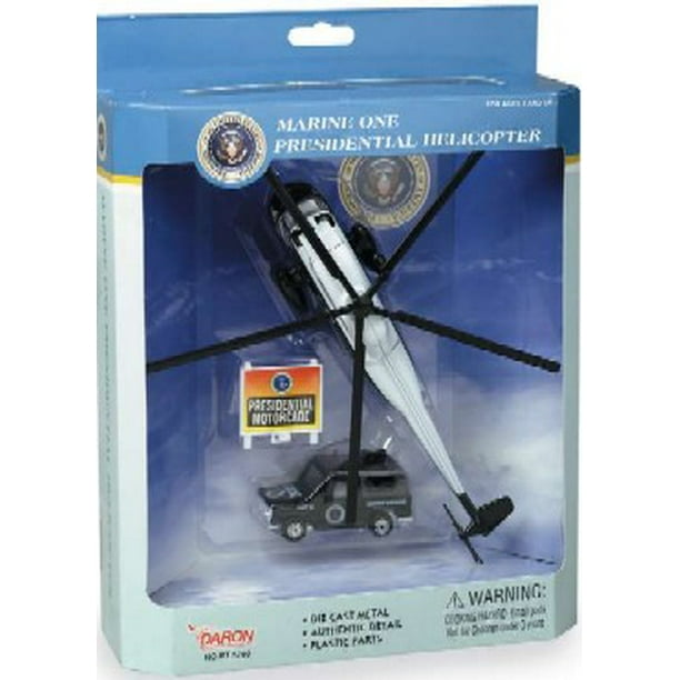 USMC VH3D Sea King Marine One Presidential Helicopter Die Cast Playset