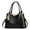 Black, variant on Womens Fashion Handbags Tassel Soft Leather Shoulder Purse Zipper Top Handle Crossbody Tote Bags for Ladies Work Shopping Black