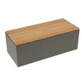 thumbnail image 1 of jifeng Bamboo Lid Tea Storage Box Organizer Container Wood Tea Container D D, 1 of 9