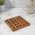 thumbnail image 3 of Teak Square Trivet 8" Square, 3 of 5