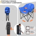 thumbnail image 4 of MOPHOTO Heated Camping Chair - Heated Folding Chairs for Outdoor Sports, Portable Heated Chair for Adults,Supports 500 Lbs, Perfect for Camping, Outdoor Sports, Picnics, 4 of 9