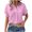 Pink, variant on Tqcoqu Gauze Shirts Button Down Dress Shirts for Women Casual Short Sleeve Textured Collared Summer Work Casual Vacation Blouses,Pink,Women's S-XXL