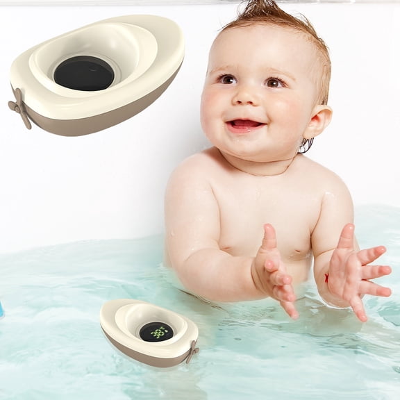 Baby Bath Tub Water Thermometer, Upgraded Baby Bath Thermometer Room Temperature Water Thermometer, Safe to Baby, Floating Toy for Infant Toddler Bathtub Pool with Temperature Warning
