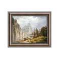 thumbnail image 4 of Merced River Yosemite by Albert Bierstadt Framed Wall Art Print, Landscape Mountain Wall Art, 11x14, 2405, 4 of 6