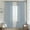 Dusty Blue, variant on Beige White Pinch Pleated Linen Curtains 2 Panels 105 Inches Long for Living Room Bedroom Memory Shaped Semi Sheer Pleat Drapes with Hooks Rings Light Filtering Window Curtain 40x105
