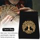 thumbnail image 4 of Bolsa De Almacenamiento De Cartas Tarots De Terciopelo Bolsa de terciopelo para tarjetas de tarot con cordón para joyas, bolsa para dados (árbol de la vida negro) Likrtyny Para Estrenar, 4 of 4