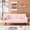 Pink, variant on Corduroy Upholstered Sofa - Adjustable Backrest for Relaxation - Home Lounge - Spine - Friendly