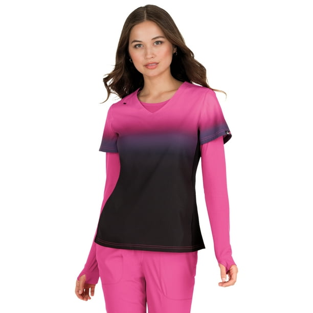 KOI Koi Lite Women's VNeck Ombre Reform Scrub Top