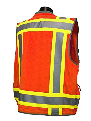 Radians SV55-2ZOD Class Heavy Woven Two Tone Engineer High Visibility Vest  (2XL)