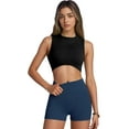 thumbnail image 5 of INSPIRE CHIC Women's Slimming Waist Butt Lifter Control Panties Workout Sport Running Shaper Short S Blue, 5 of 6