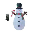thumbnail image 1 of Christmas Inflatables Christmas Inflatable Snowman Large Rotating Colorful Lights Blow up Snowman Outdoor Decoration for Yard, 1 of 8