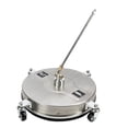 thumbnail image 1 of Nettoyeur de Surface, Haute Efficacité Rotation Rapide Double Buse Laveuse à Pression pour Sol Roulement Robuste en Acier Inoxydable avec 2 Lances d'Extension pour Trottoir, 1 of 7