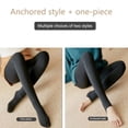 thumbnail image 5 of Medias con forro polar para mujer, medias térmicas para invierno, leggings cálidos, panty de piel polar, medias negras con efecto térmico, calcetines para mujer, 5 of 5
