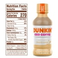thumbnail image 3 of (6 pack) Dunkin' French Vanilla, Iced Bottled Coffee Drink, 13.7 fl oz, 3 of 5