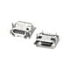 thumbnail image 1 of Uxcell 5-Pin DIP 90 grados conector de enchufe hembra Micro USB tono plateado 10pcs, 20, 1 of 3